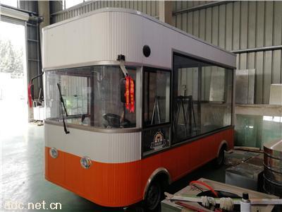  移动四轮电动餐车